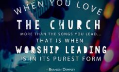 Connecting the Church in Worship (as a Team)